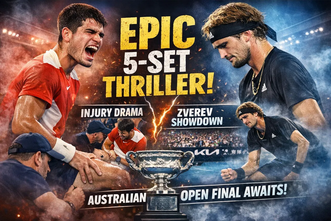 Alcaraz Battles Past Zverev In Epic To Reach Australian Open Final