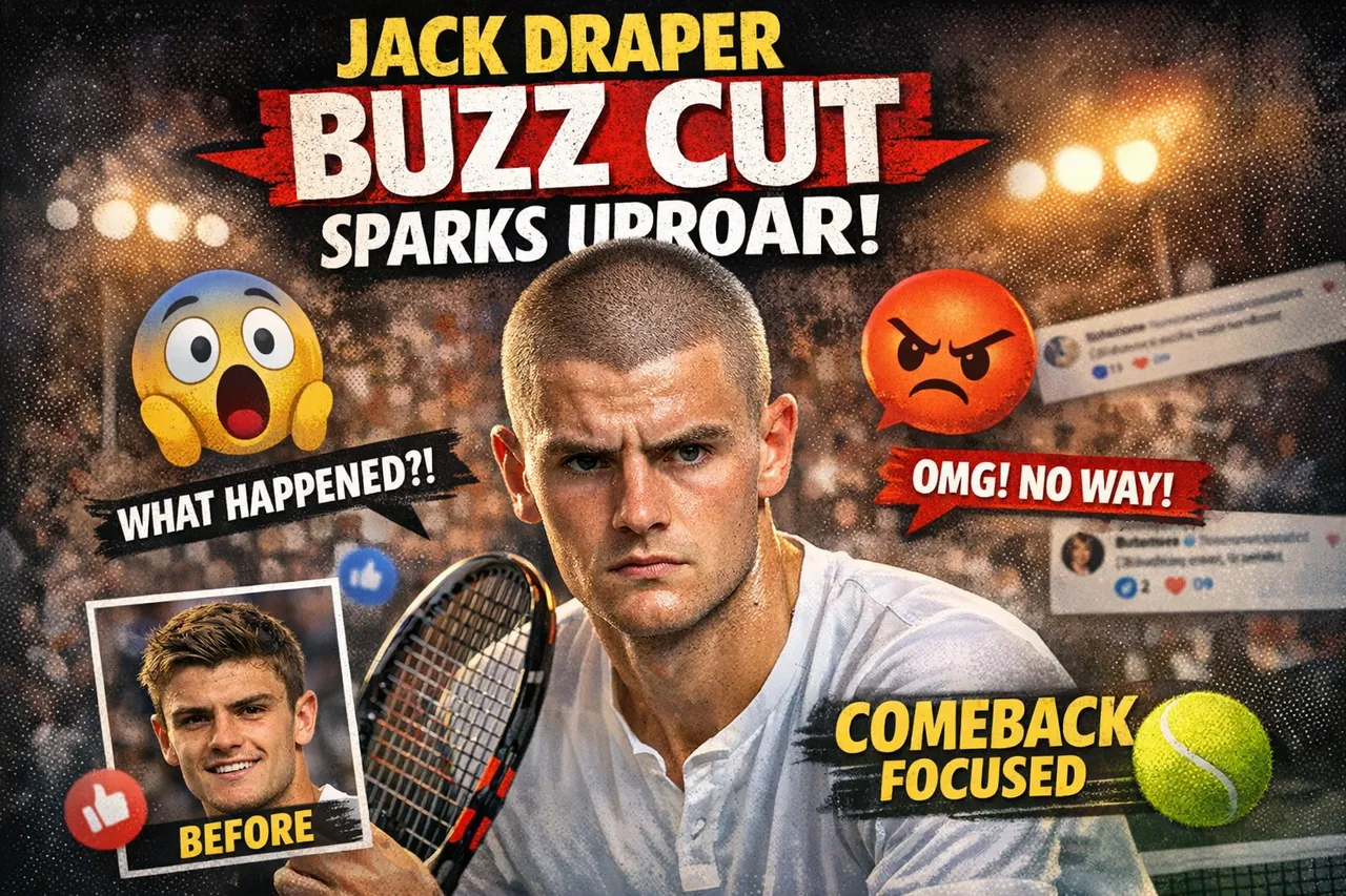 Jack Draper Buzz Cut Sparks Online Uproar