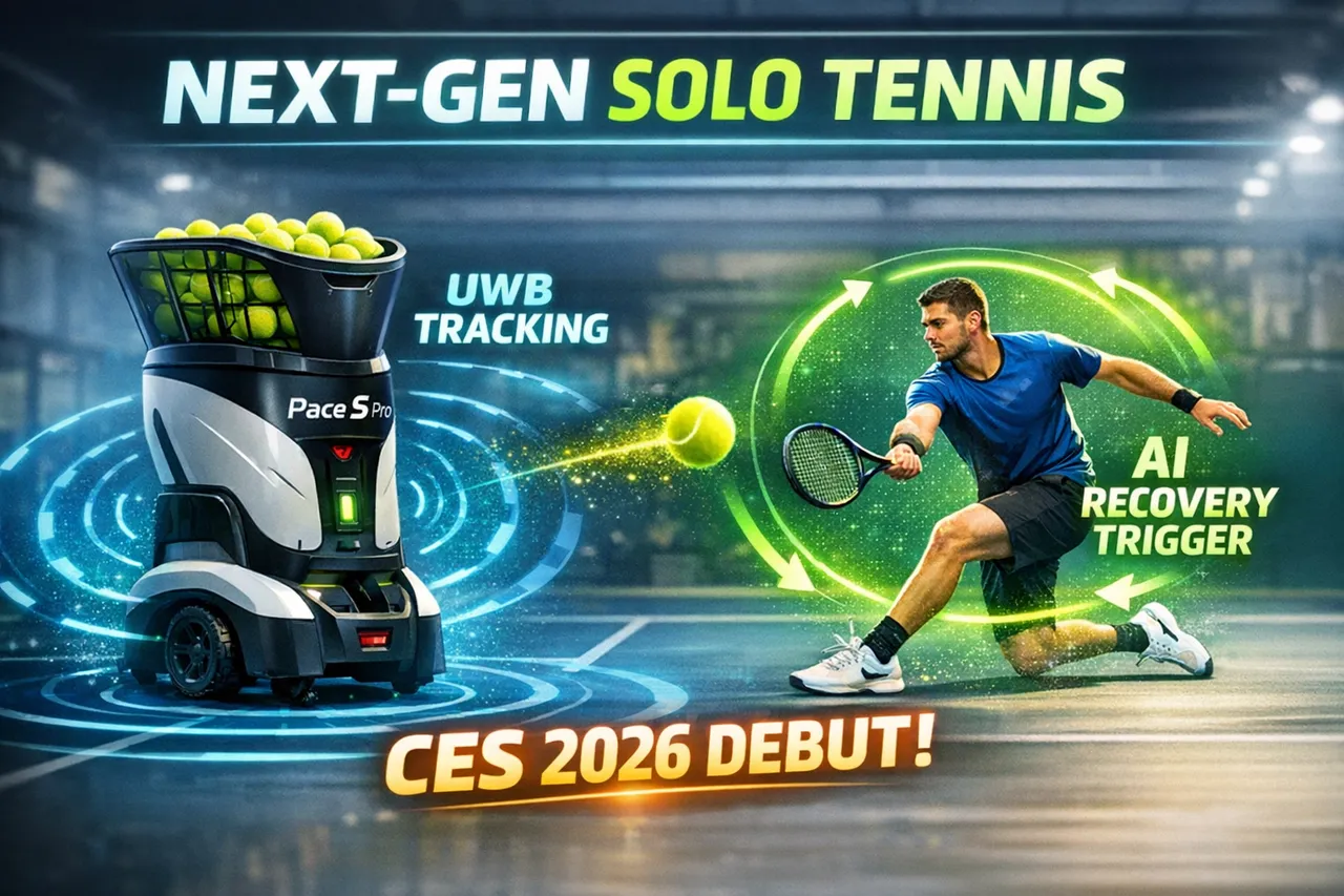 Pongbot’s Pace S Pro Brings UWB Tracking And AI To Solo Tennis Practice