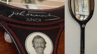 Vintage Tennis Racket Mirror