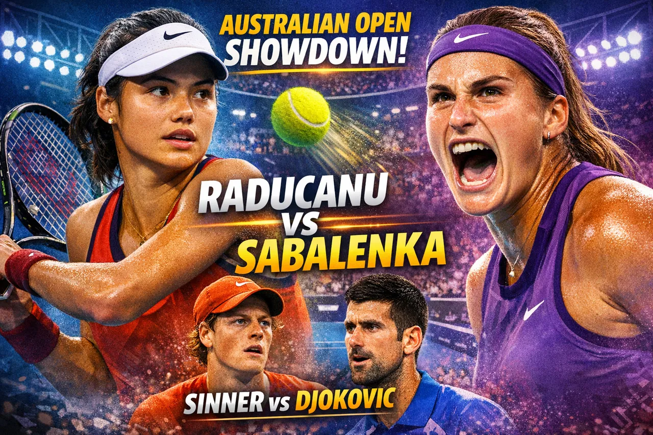 Raducanu Draws Sabalenka Again As Australian Open Begins