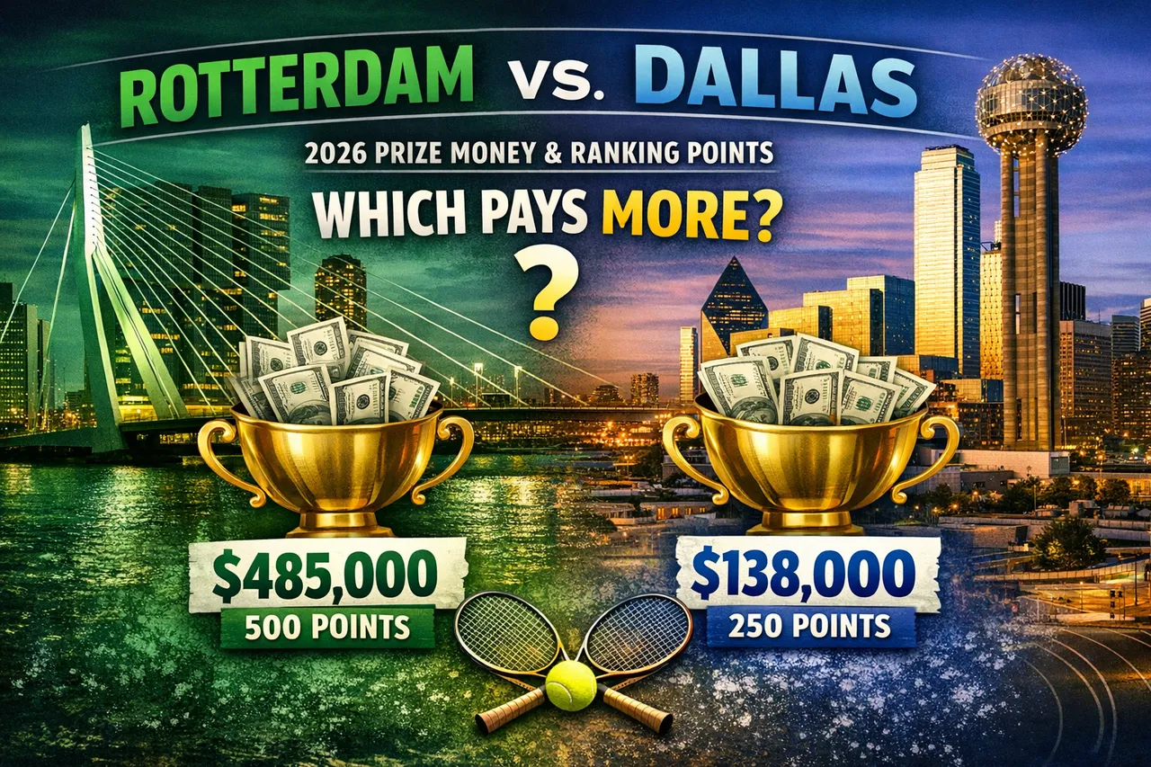 Rotterdam Vs Dallas: Which February Tournament Pays More?