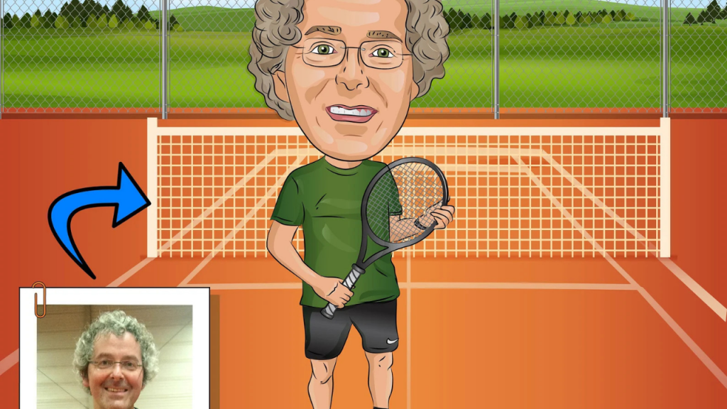 Personalized Tennis Caricature