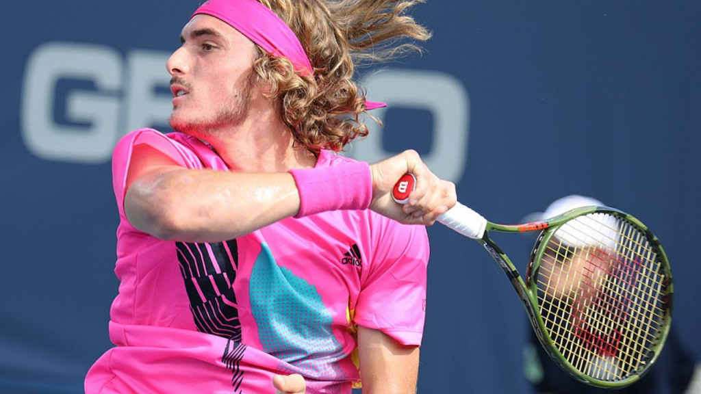 eastern forehand grip with Stefanos Tsitsipas