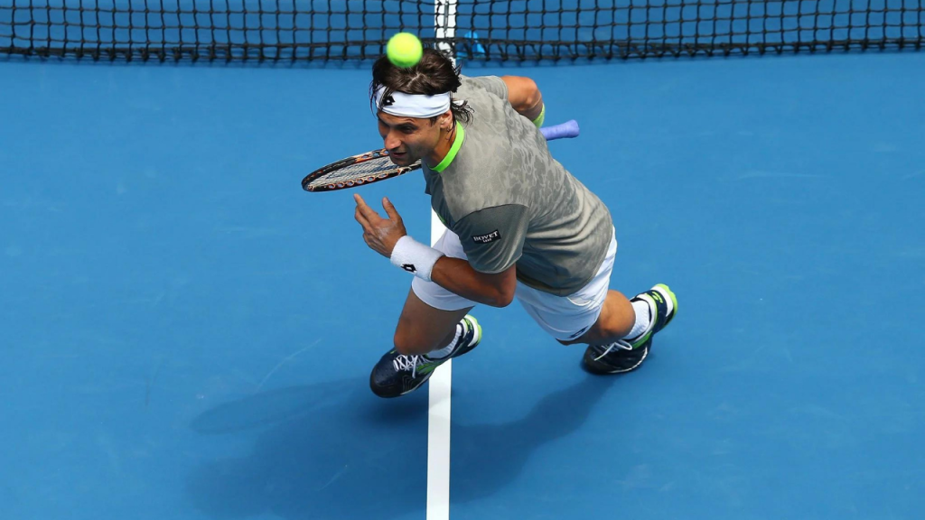 backhand grip lob return david ferrer