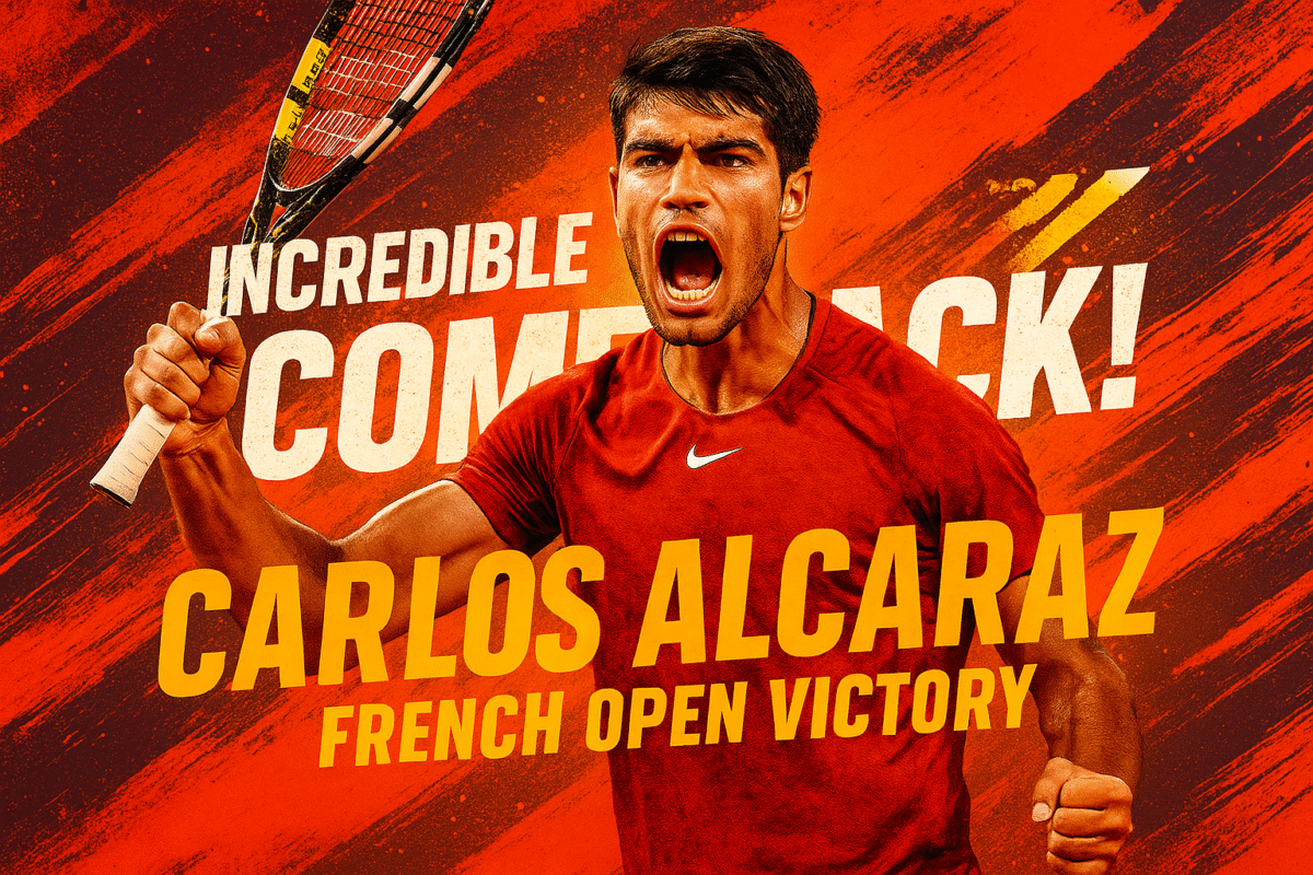 Carlos Alcaraz Stuns Jannik Sinner with Historic Comeback to Claim Second Straight French Open Title