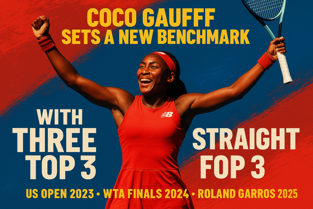 Coco Gauff Becomes The Youngest Woman To Finish In The Top 3 For Three Straight Years This Century