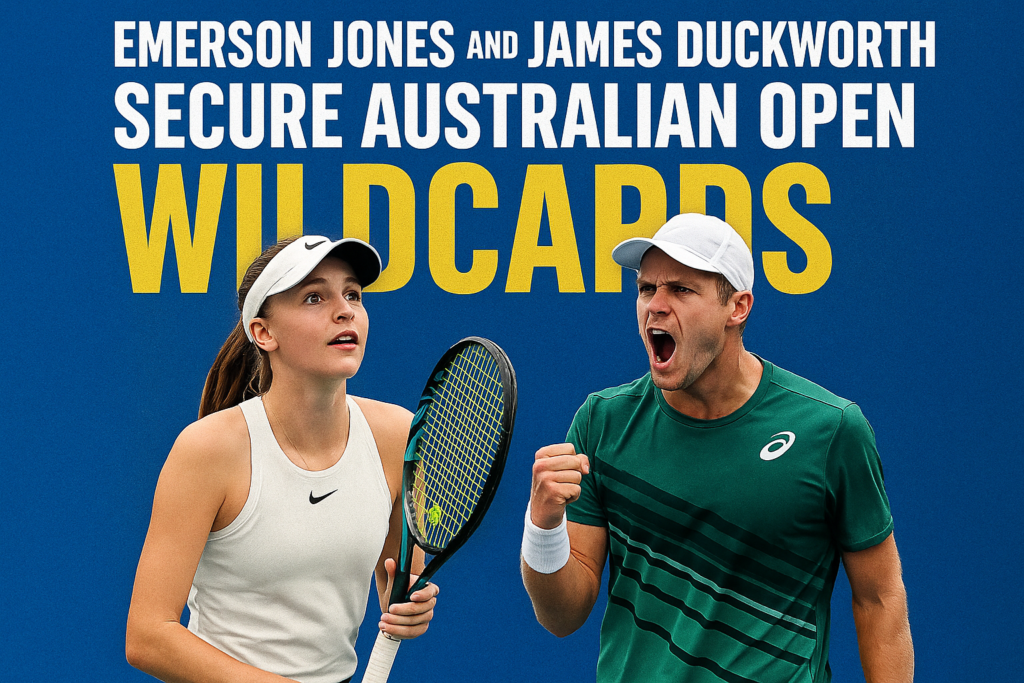 emerson jones james duckworth australian open wildcards