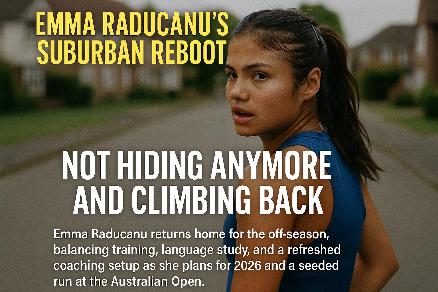 Emma Raducanu’s Suburban Reboot: Not Hiding Anymore And Climbing Back 3 Emma Raducanu’s Suburban Reboot: Not Hiding Anymore And Climbing Back