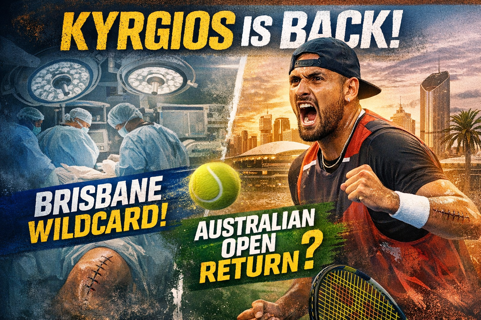 Kyrgios Given Wildcard Into Brisbane As He Hunts Australian Open Return 1 Kyrgios Given Wildcard Into Brisbane As He Hunts Australian Open Return