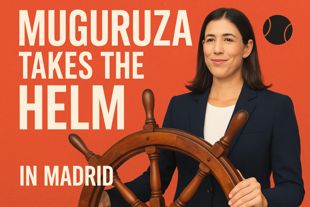 Muguruza Takes The Helm In Madrid As Her Next Act Begins 23 muguruza takes helm madrid next act