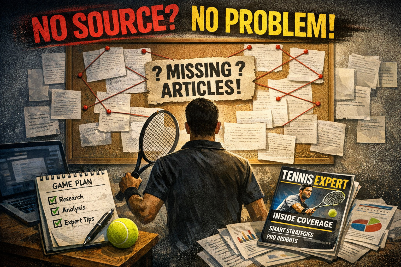 No Source, No Problem: How My Tennis Expert Would Cover Missing Articles 1 no source no problem my tennis expert cover missing articles