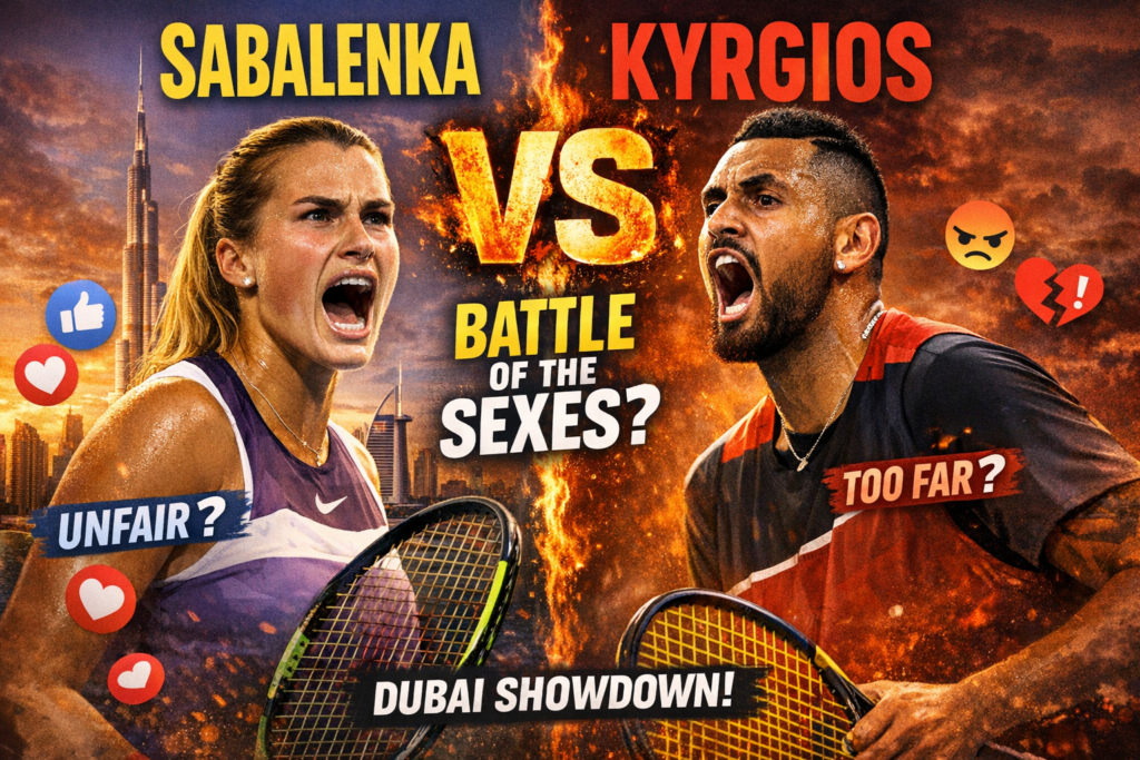 Sabalenka Vs Kyrgios: Dubai Battle Of The Sexes Divides Tennis 27 sabalenka vs kyrgios dubai battle of the sexes