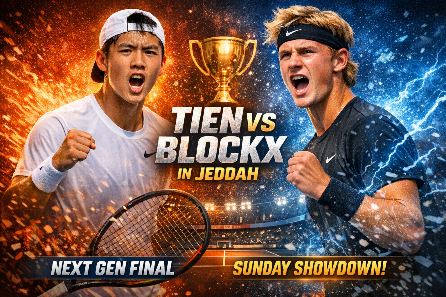 Tien Returns To Next Gen Final, Faces Blockx In Jeddah 1 Tien Returns To Next Gen Final, Faces Blockx In Jeddah