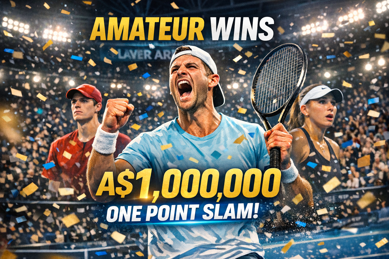 Amateur Stuns Stars To Win A$1 Million At One Point Slam 2 Amateur Stuns Stars To Win A$1 Million At One Point Slam