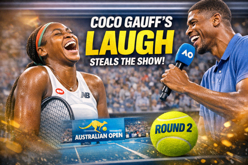 Coco Gauff’s Laugh Steals The Show As She Cruises Into Australian Open Second Round 25 coco gauff laugh steals show australian open