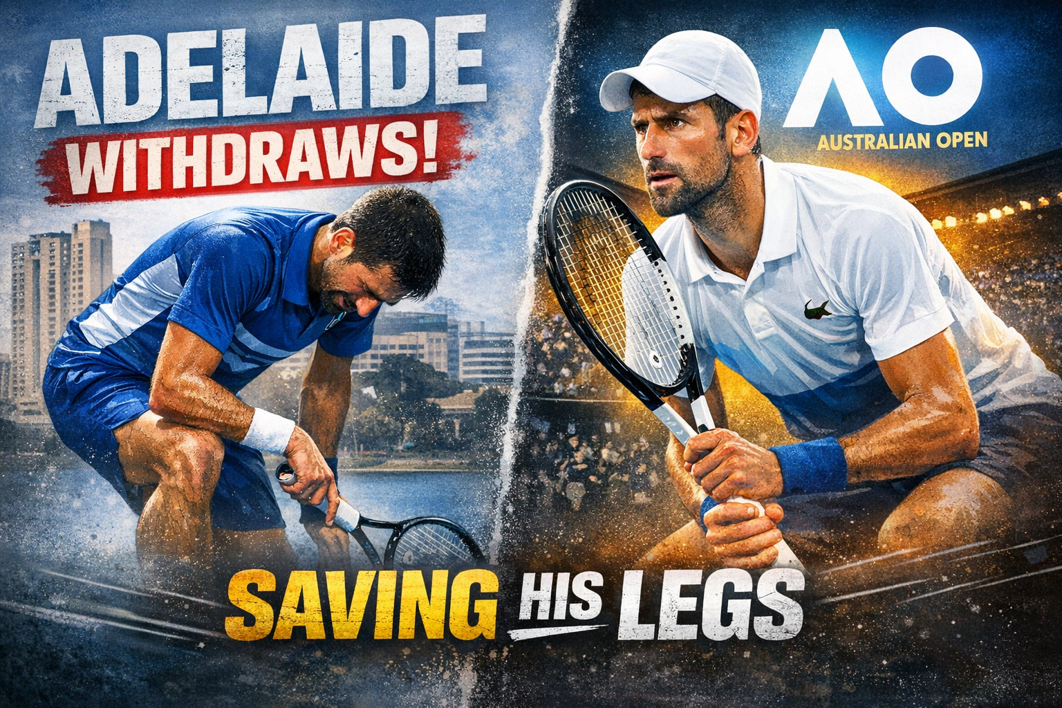 Djokovic Withdraws From Adelaide As He Tires His Legs For The Australian Open 3 Djokovic Withdraws From Adelaide As He Tires His Legs For The Australian Open