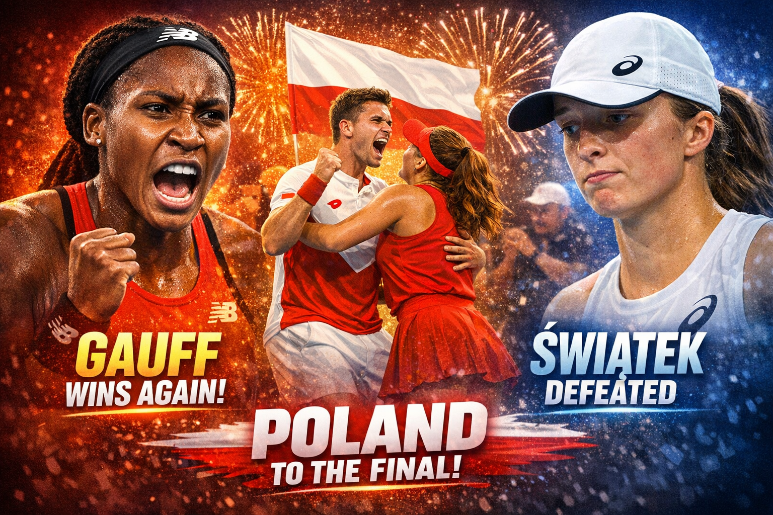Gauff Beats ÅšwiÄ…tek Again, But Poland Prevails To Reach United Cup Final 1 Gauff Beats ÅšwiÄ…tek Again, But Poland Prevails To Reach United Cup Final