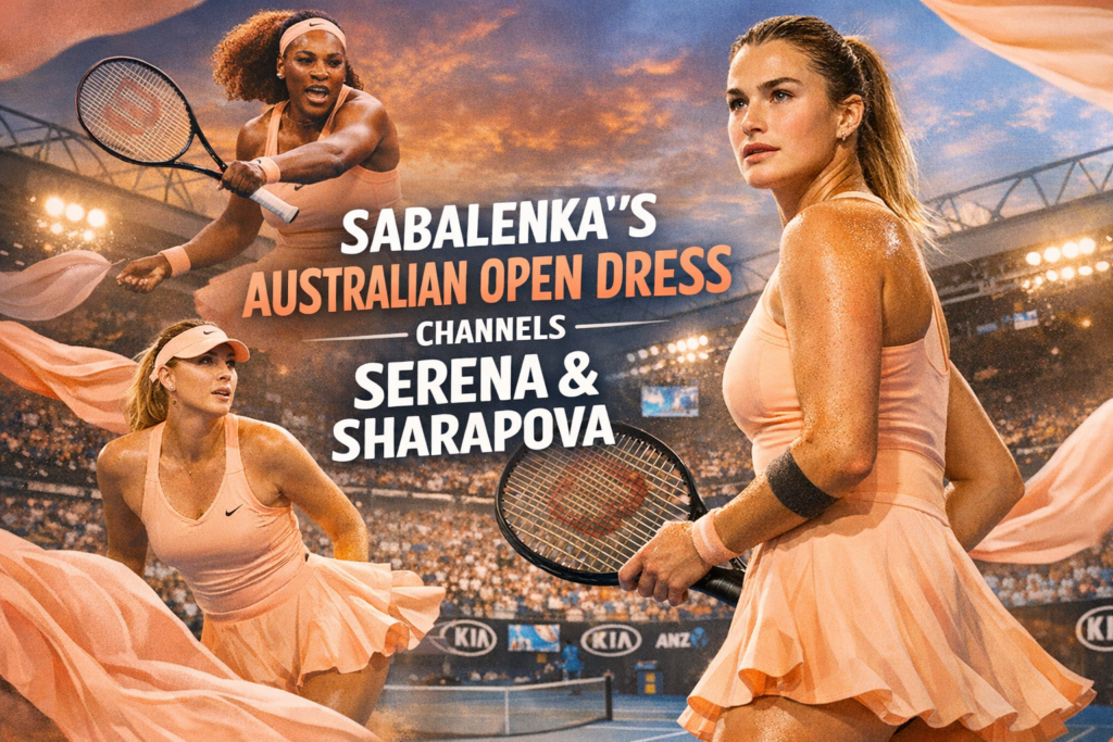 Sabalenka’s Australian Open Dress Channels Serena And Sharapova 11 sabalenka australian open dress serena sharapova
