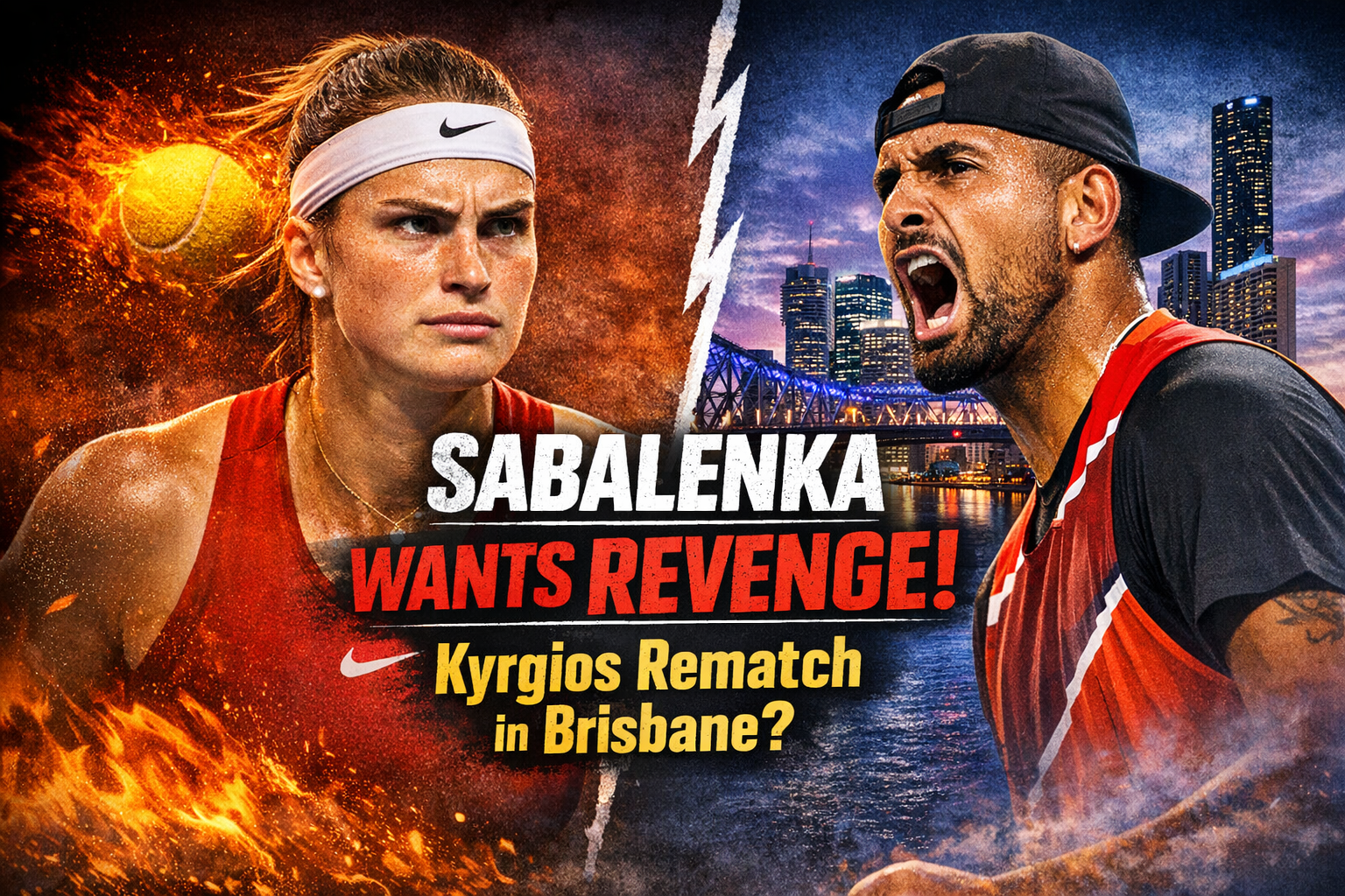 Sabalenka Wants Revenge: Targets Kyrgios Rematch After Dubai Loss 1 Sabalenka Wants Revenge: Targets Kyrgios Rematch After Dubai Loss