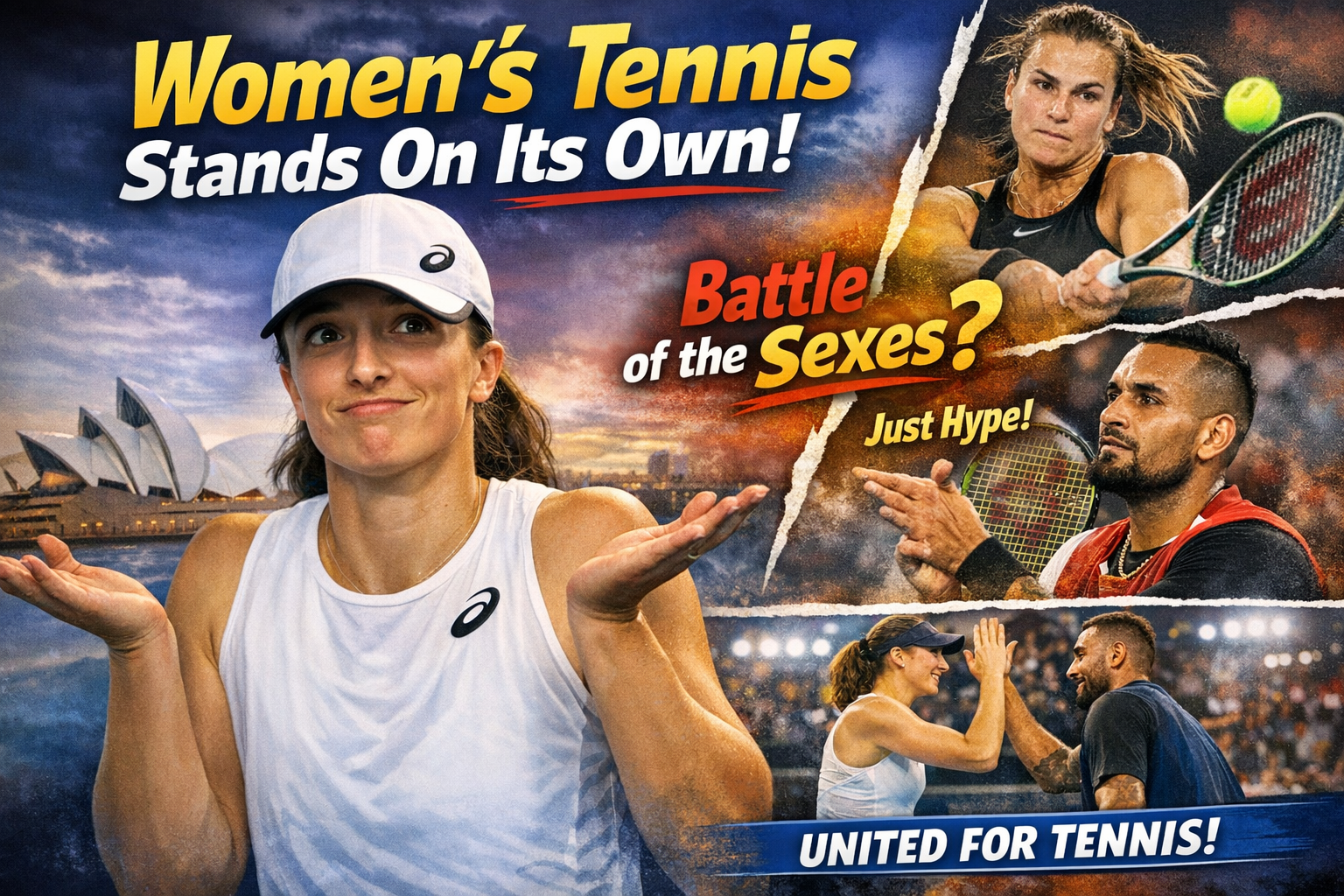 Swiatek Says Women's Tennis Stands On Its Own And Shrugs Off Battle Of The Sexes Hype 4 Swiatek Says Women’s Tennis Stands On Its Own And Shrugs Off Battle Of The Sexes Hype
