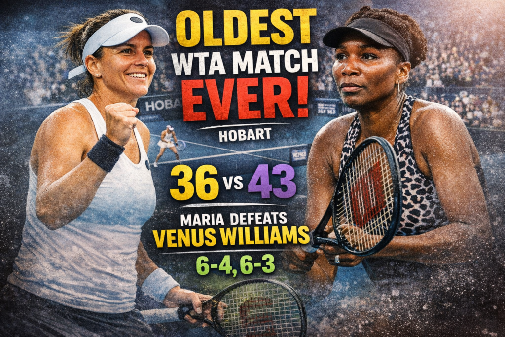 Tatjana Maria Tops Venus In Hobart In The Oldest WTA Match Ever 3 tatjana maria tops venus hobart oldest wta match