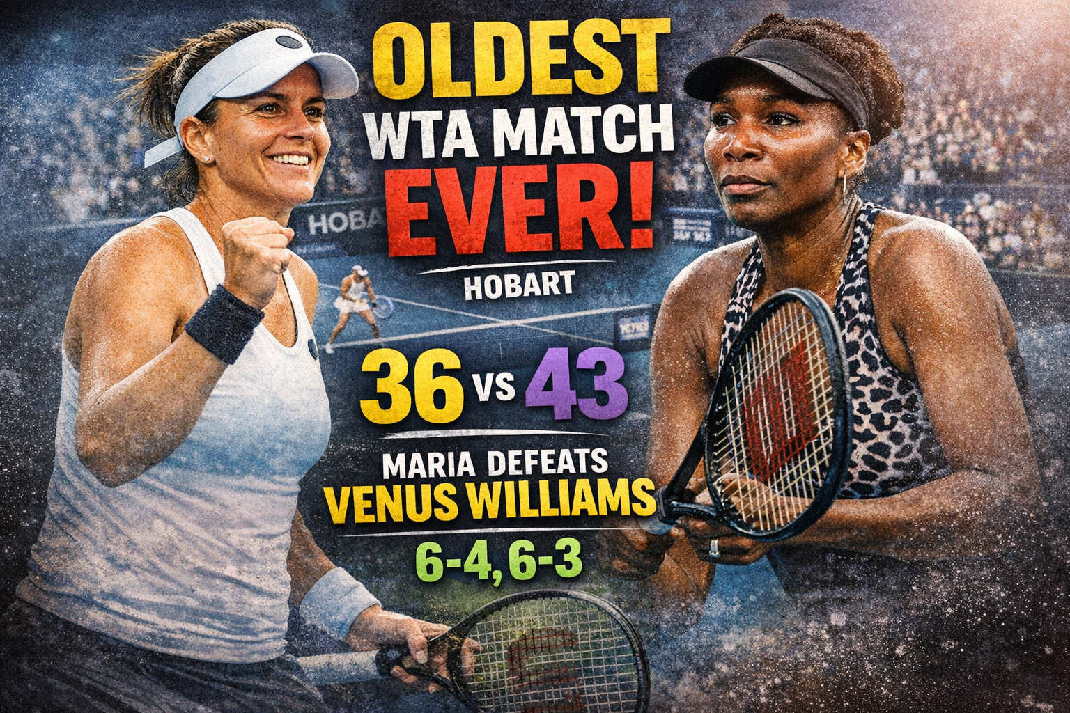 Tatjana Maria Tops Venus In Hobart In The Oldest WTA Match Ever 2 Tatjana Maria Tops Venus In Hobart In The Oldest WTA Match Ever