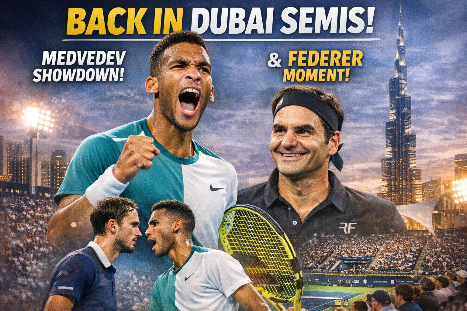 Auger-Aliassime Back In Dubai Semis After Lehecka Win, Federer Moment Adds Spark 1 Auger-Aliassime Back In Dubai Semis After Lehecka Win, Federer Moment Adds Spark