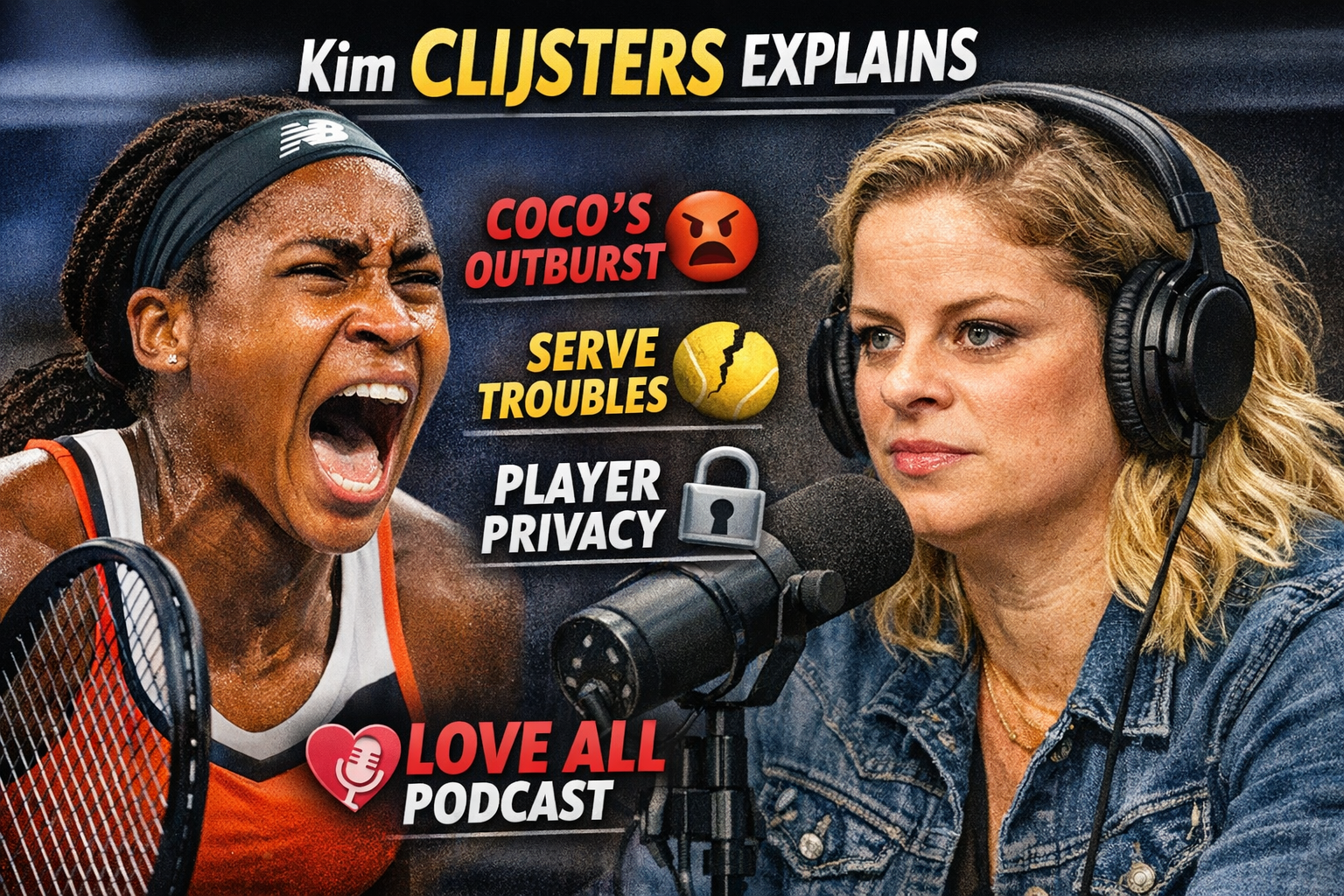 Kim Clijsters Explains Coco Gauff's Dubai Outburst And Serve Woes 2 Kim Clijsters Explains Coco Gauff’s Dubai Outburst And Serve Woes