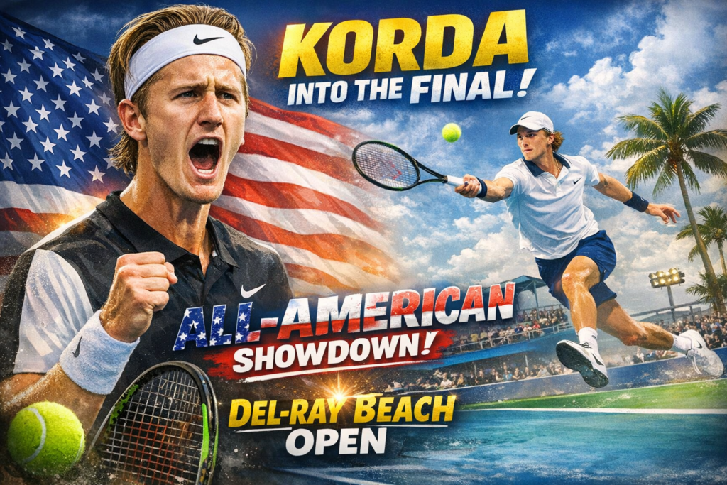 Korda Regains Form, Into Delray Beach Final With American Flair 7 korda regains form delray final