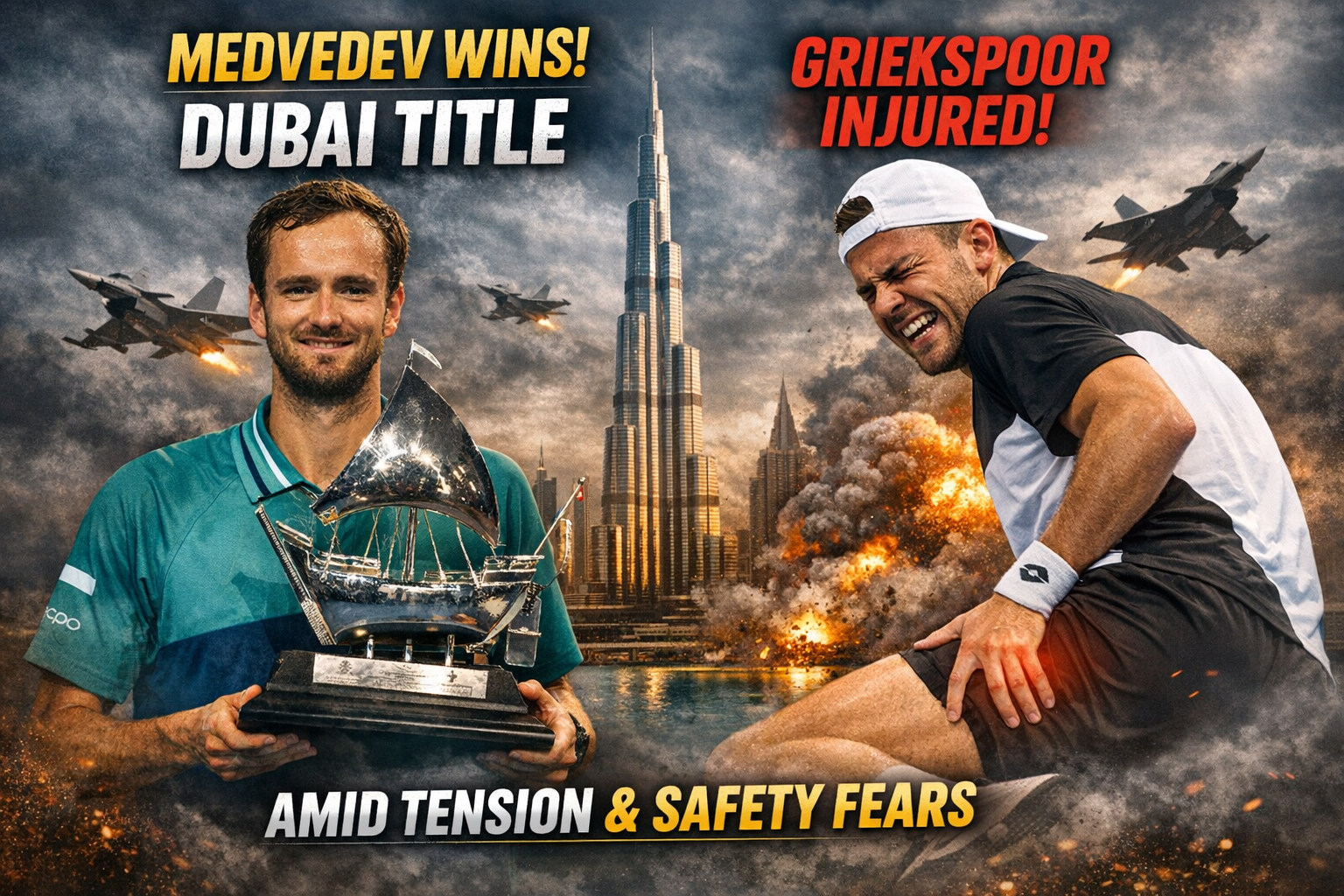 Medvedev Awarded Dubai Title After Griekspoor Withdraws Amid Tension 1 Medvedev Awarded Dubai Title After Griekspoor Withdraws Amid Tension