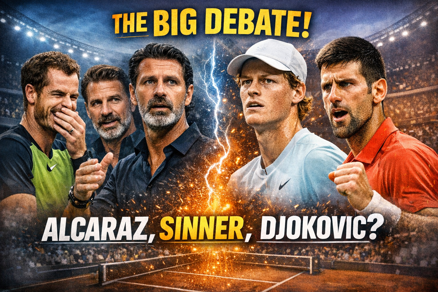 Murray, Mouratoglou And The Big Debate Over Alcaraz, Sinner And Djokovic 1 Murray, Mouratoglou And The Big Debate Over Alcaraz, Sinner And Djokovic