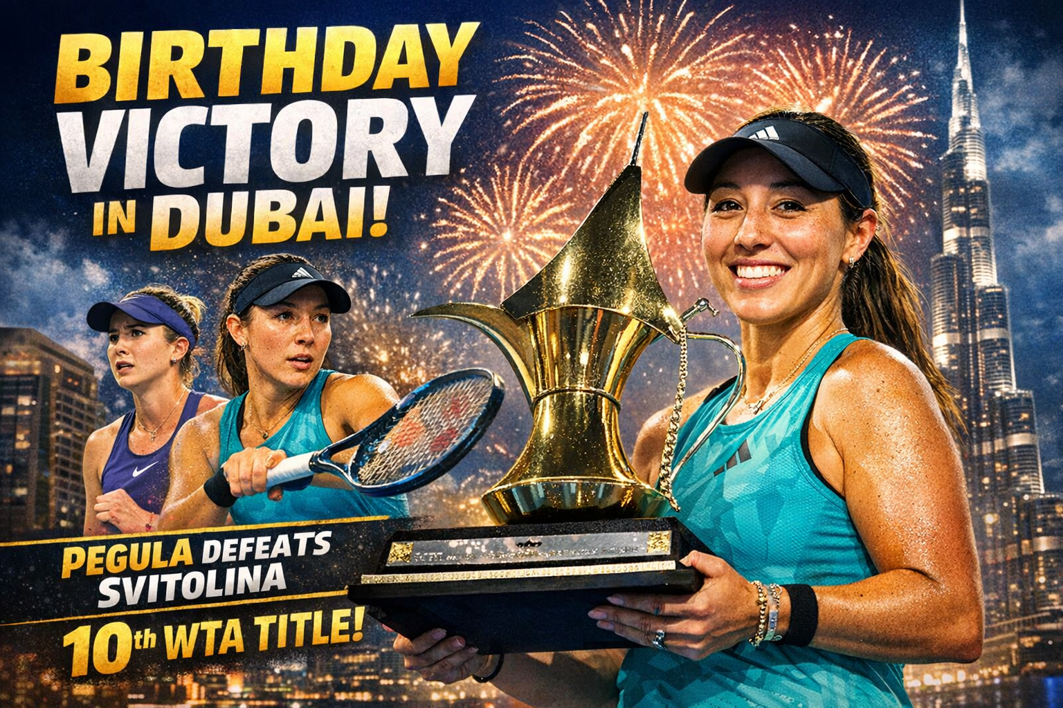 Pegula’s Birthday Weekend Ends With A Clinical Dubai Title 2 Pegula’s Birthday Weekend Ends With A Clinical Dubai Title