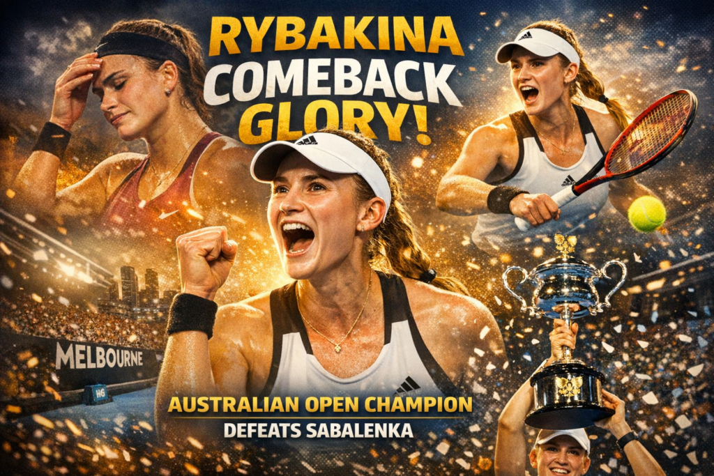Rybakina Rewrites Her Story With a Melbourne Comeback 15 rybakina rewrites her story melbourne comeback
