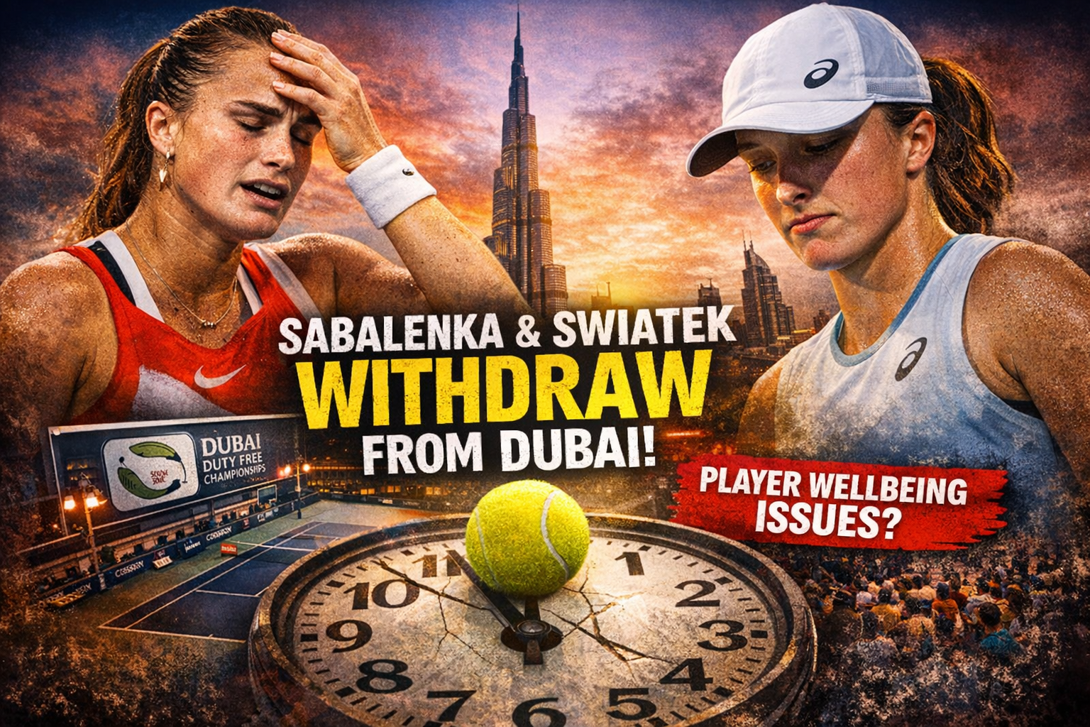 Sabalenka And Swiatek Withdraw From Dubai, Turning A Spotlight On WTA Scheduling 1 Sabalenka And Swiatek Withdraw From Dubai, Turning A Spotlight On WTA Scheduling