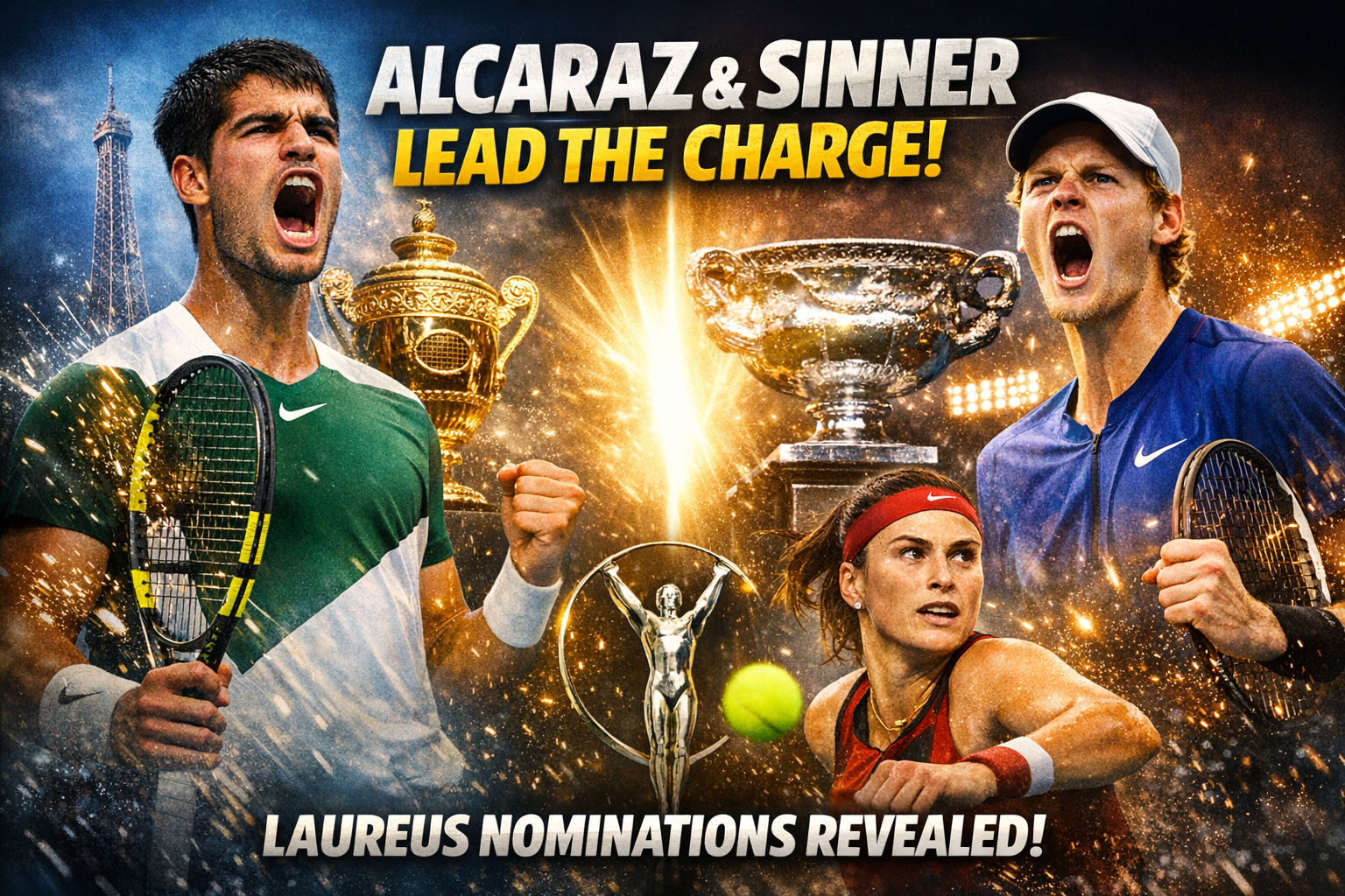 Alcaraz And Sinner Lead Tennis Charge As Laureus Nominations Land 1 Alcaraz And Sinner Lead Tennis Charge As Laureus Nominations Land