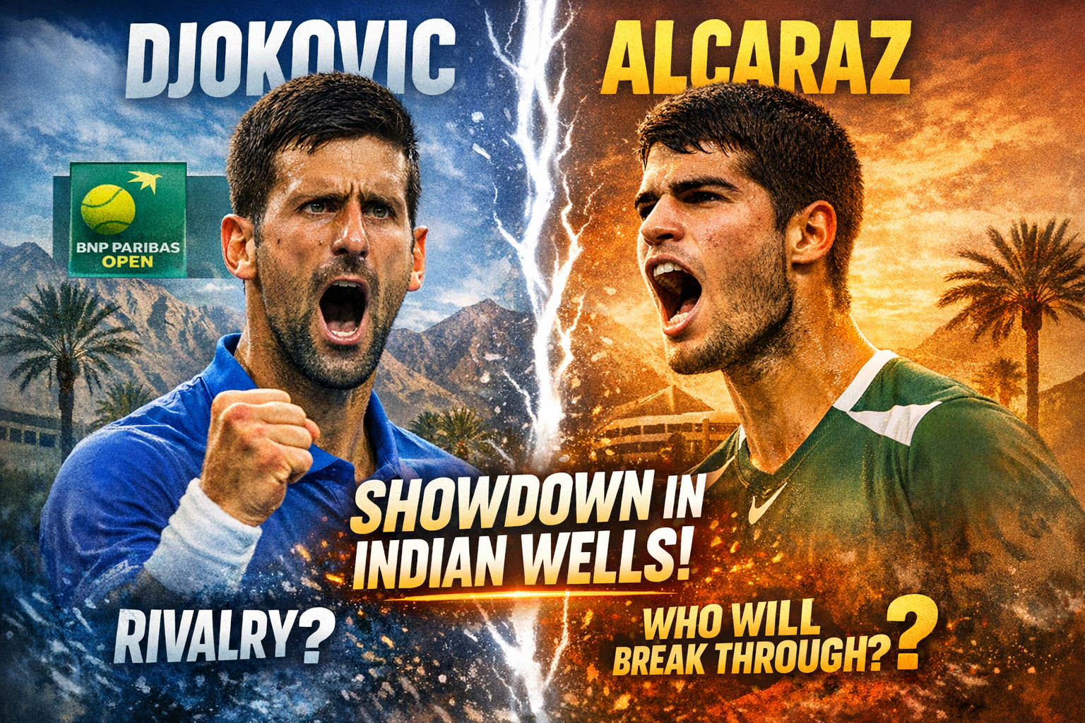 Djokovic Drawn Into Alcaraz Half As Indian Wells Heats Up 1 Djokovic Drawn Into Alcaraz Half As Indian Wells Heats Up