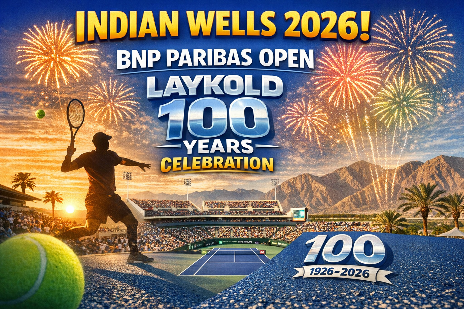 Indian Wells 2026: What To Know About The BNP Paribas Open And Laykold's Centenary 2 Indian Wells 2026: What To Know About The BNP Paribas Open And Laykold’s Centenary